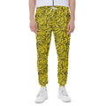 Yellow Banana Pattern Print Joggers