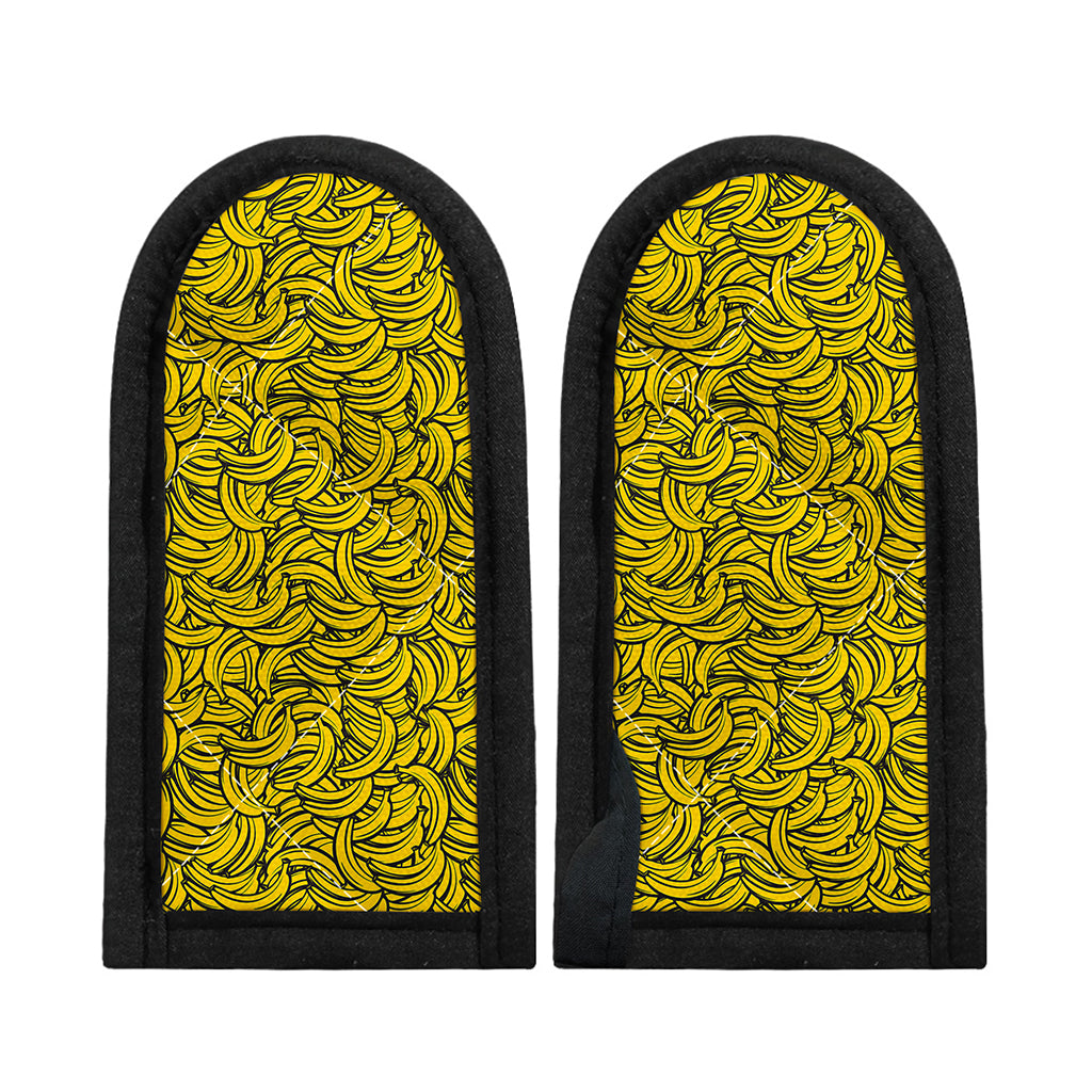 Yellow Banana Pattern Print Skillet Handle Cover