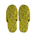 Yellow Banana Pattern Print Slippers