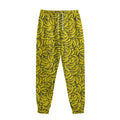 Yellow Banana Pattern Print Sweatpants