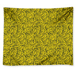 Yellow Banana Pattern Print Tapestry