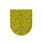 Yellow Banana Pattern Print Toilet Lid Cover