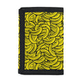 Yellow Banana Pattern Print Trifold Wallet