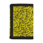 Yellow Banana Pattern Print Trifold Wallet