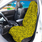 Yellow Banana Pattern Print Waterproof Car Seat Cover