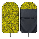 Yellow Banana Pattern Print Waterproof Car Seat Cover