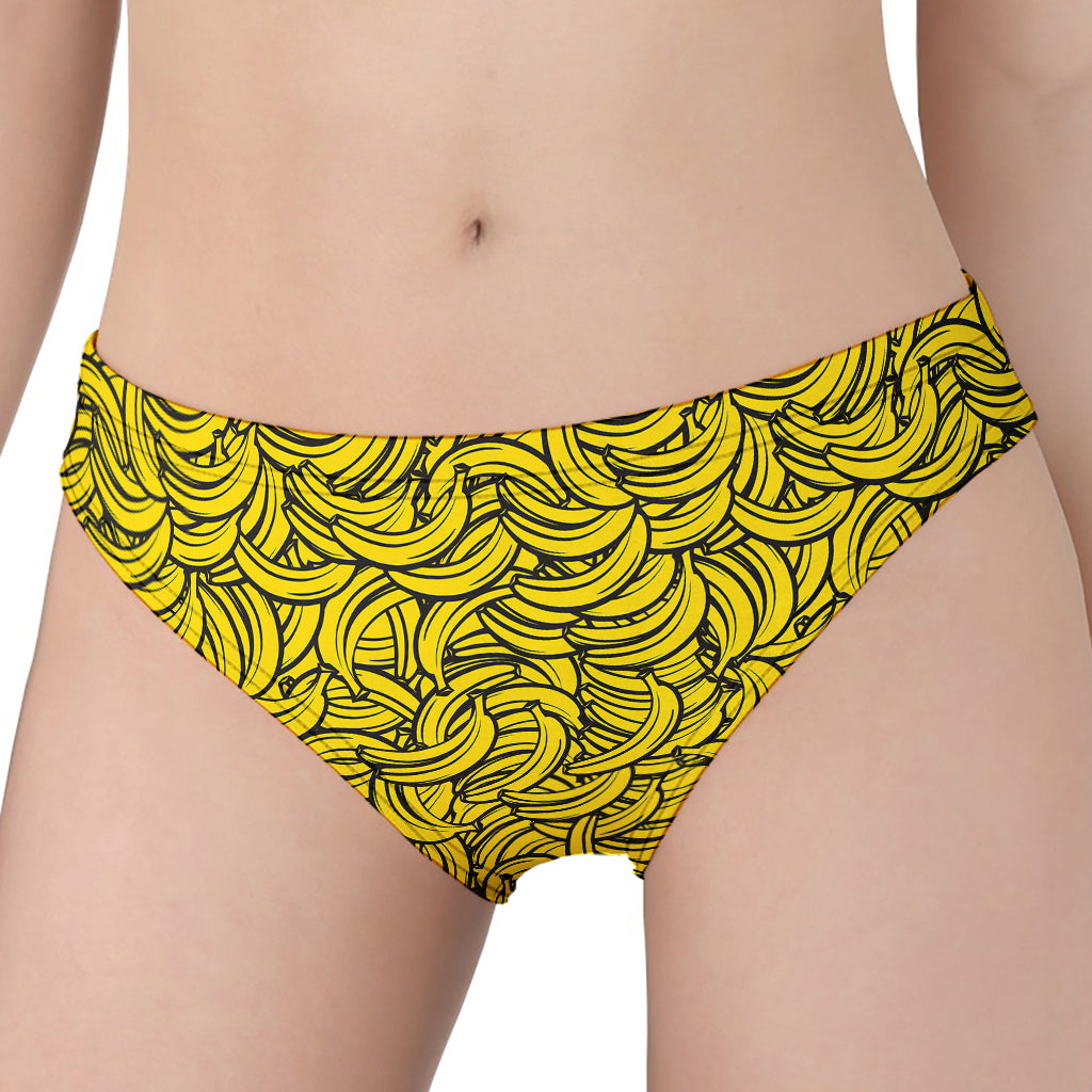 Yellow Banana Pattern Print Women's Panties