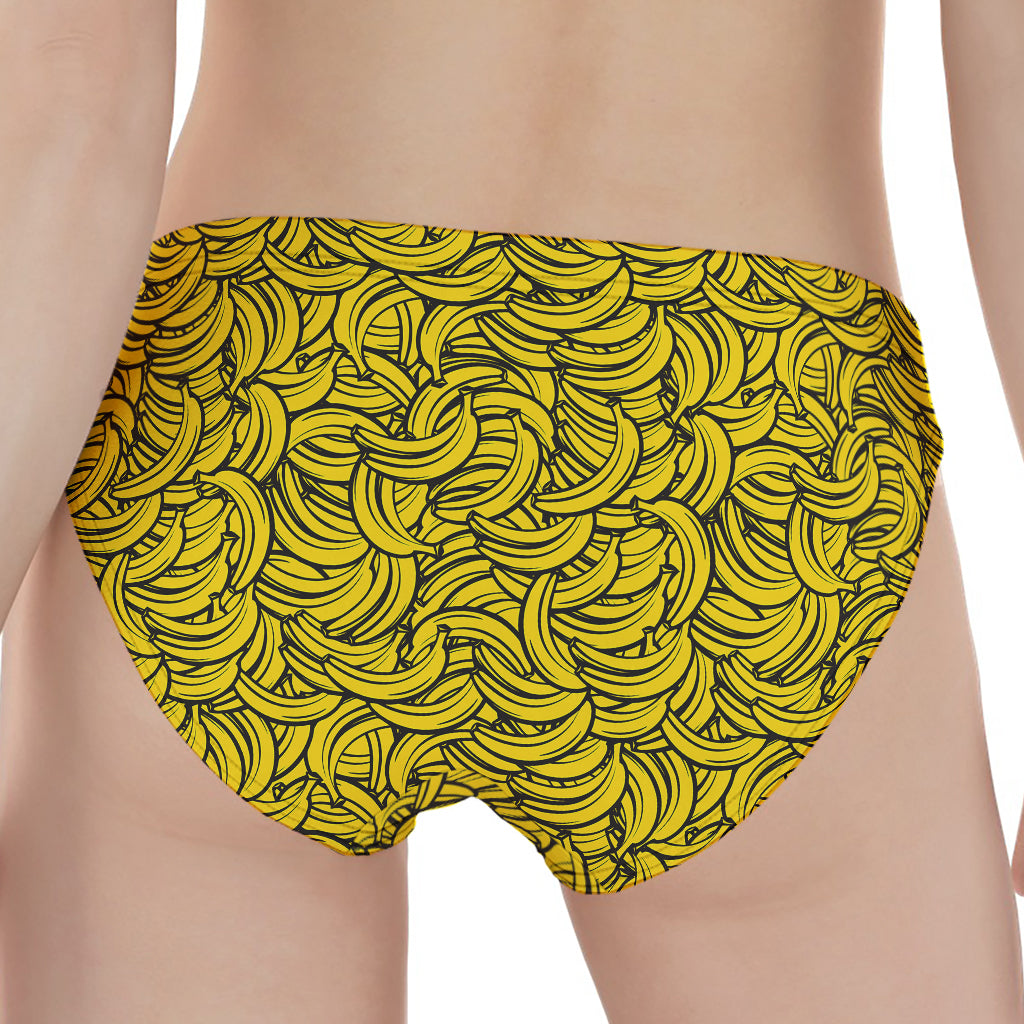 Yellow Banana Pattern Print Women's Panties