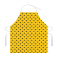 Yellow Bee Pattern Print Adjustable Apron