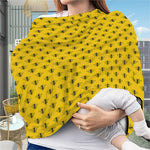 Yellow Bee Pattern Print Baby Seat Cover