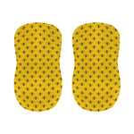 Yellow Bee Pattern Print Bar Stool Covers
