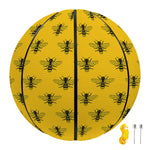 Yellow Bee Pattern Print Basketball