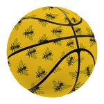 Yellow Bee Pattern Print Basketball