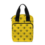 Yellow Bee Pattern Print Bible Tote Bag