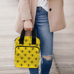 Yellow Bee Pattern Print Bible Tote Bag
