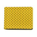 Yellow Bee Pattern Print Bifold Wallet
