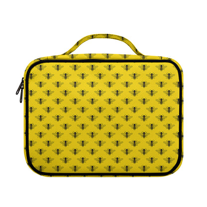 Yellow Bee Pattern Print Briefcase Bible Bag