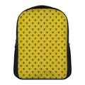 Yellow Bee Pattern Print Casual Backpack