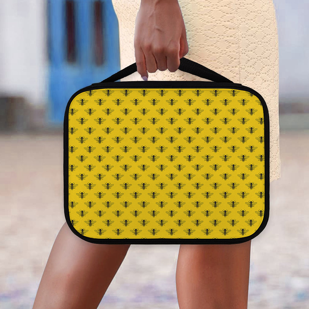 Yellow Bee Pattern Print Classic Bible Case