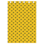 Yellow Bee Pattern Print Curtain