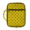 Yellow Bee Pattern Print Front Pocket Bible Bag
