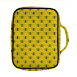 Yellow Bee Pattern Print Front Pocket Bible Bag