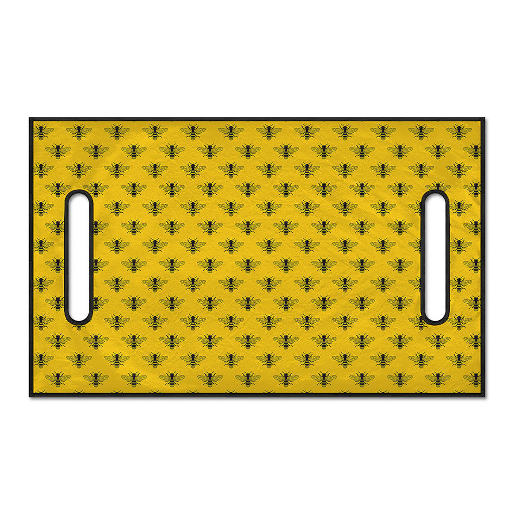 Yellow Bee Pattern Print Golf Cart Seat Cover