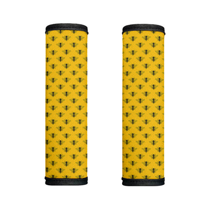 Yellow Bee Pattern Print Handle Covers