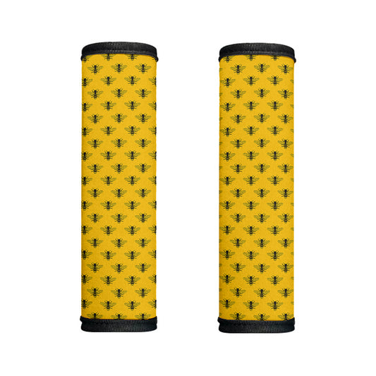 Yellow Bee Pattern Print Handle Covers