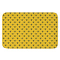 Yellow Bee Pattern Print Indoor Door Mat