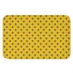 Yellow Bee Pattern Print Indoor Door Mat