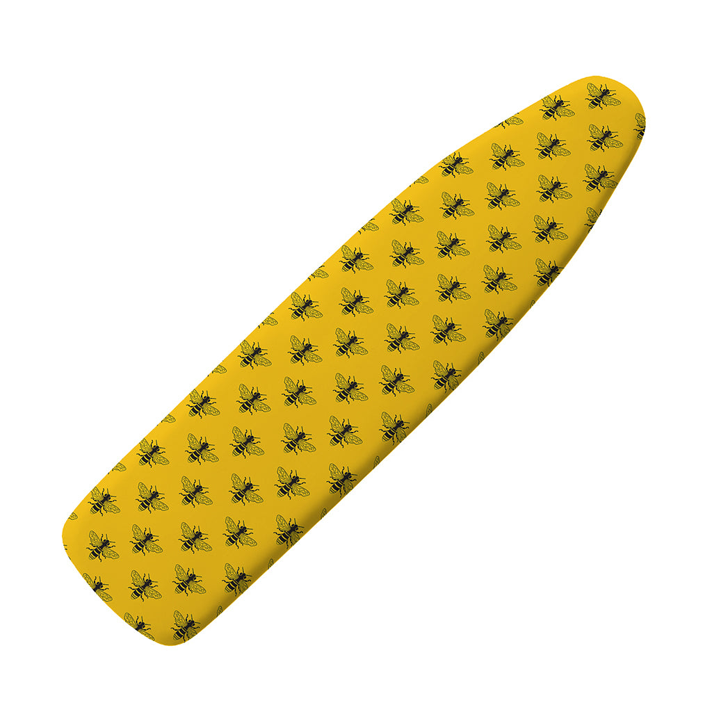 Yellow Bee Pattern Print Ironing Board Cover