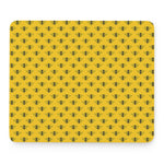 Yellow Bee Pattern Print Mouse Pad