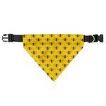 Yellow Bee Pattern Print Over The Collar Dog Bandana