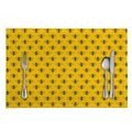 Yellow Bee Pattern Print Placemat