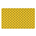 Yellow Bee Pattern Print Polyester Doormat