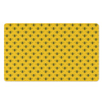 Yellow Bee Pattern Print Polyester Doormat