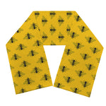 Yellow Bee Pattern Print Scarf