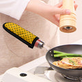 Yellow Bee Pattern Print Skillet Handle Cover