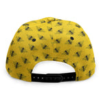 Yellow Bee Pattern Print Snapback Cap