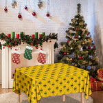Yellow Bee Pattern Print Tablecloth