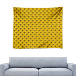 Yellow Bee Pattern Print Tapestry
