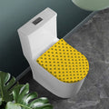 Yellow Bee Pattern Print Toilet Lid Cover
