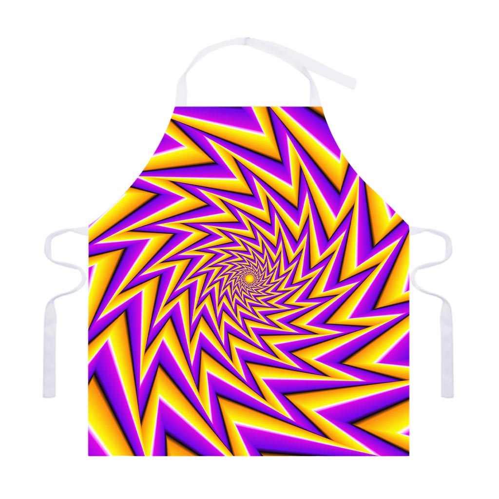 Yellow Big Bang Moving Optical Illusion Adjustable Apron
