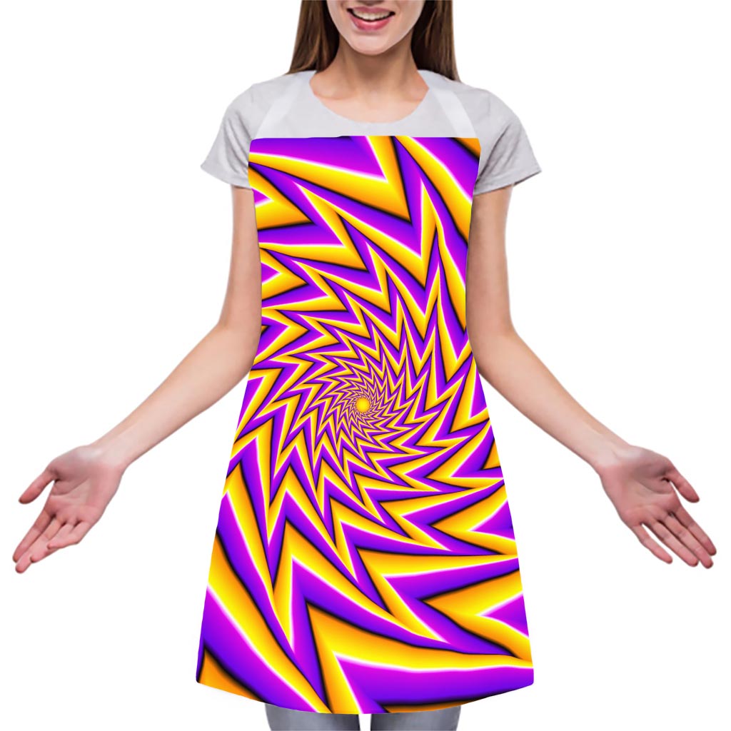 Yellow Big Bang Moving Optical Illusion Adjustable Apron