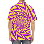Yellow Big Bang Moving Optical Illusion Aloha Shirt