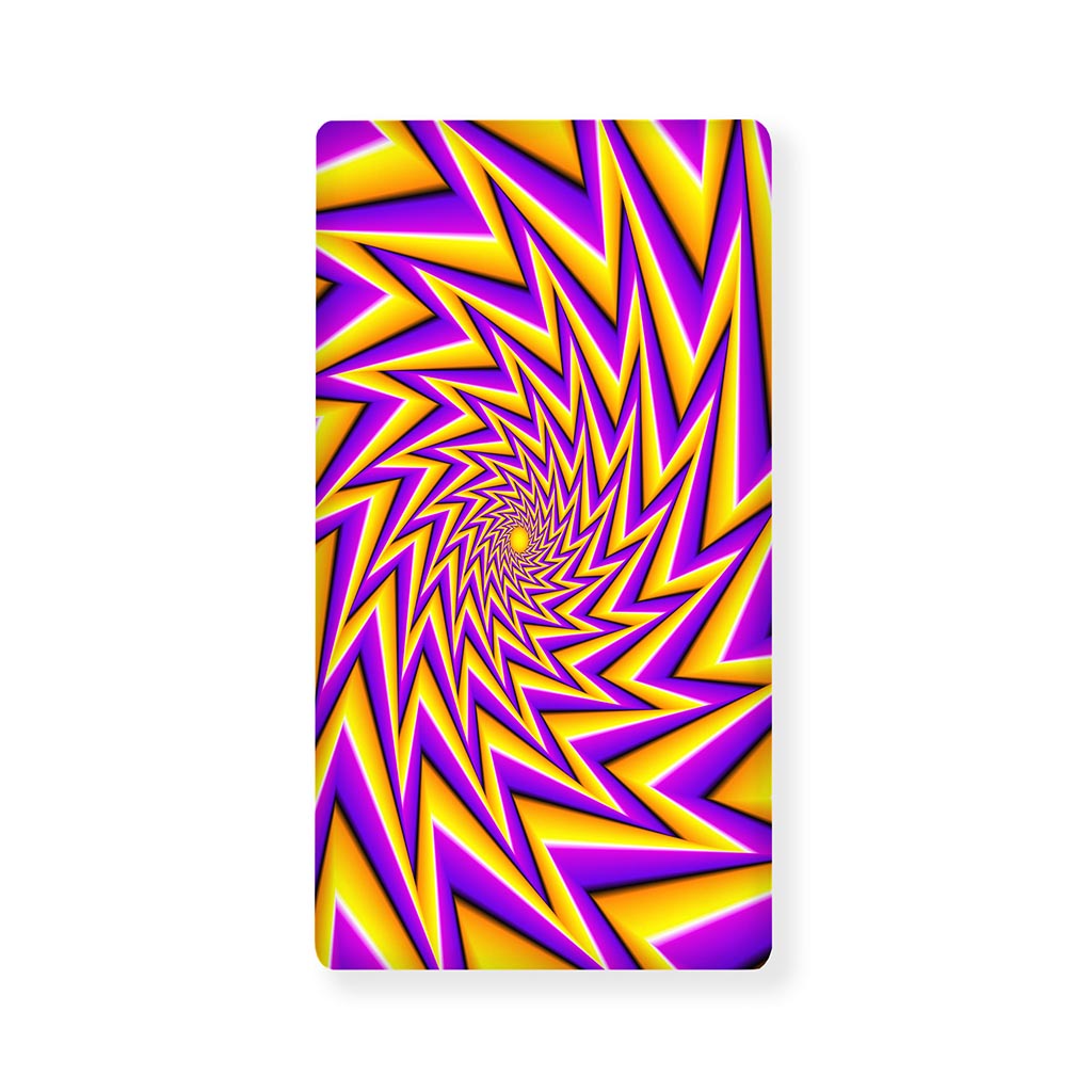 Yellow Big Bang Moving Optical Illusion Baby Crib Sheet