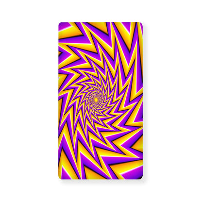 Yellow Big Bang Moving Optical Illusion Baby Crib Sheet