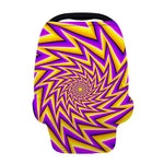 Yellow Big Bang Moving Optical Illusion Baby Seat Cover