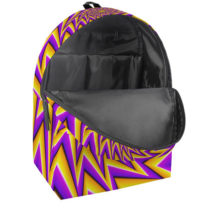 Yellow Big Bang Moving Optical Illusion Backpack